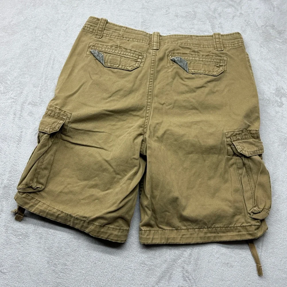 Vintage Aeropostale Cargo Shorts Mens 36 Khaki Brown Cotton Utility Y2K Gorpcore